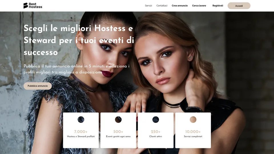 Best Hostess staffing marketplace screen